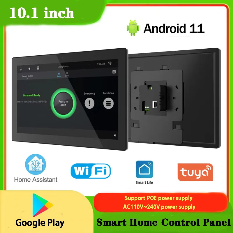 2024 Nowy 10,1-calowy tablet POE Smart Home Control Panel Android 11 OS Touch Screen Wall Mount Tablet RS485 dla 86 Wall Mount Box