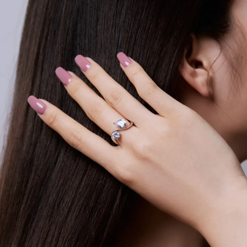 

Блестящее кольцо с круглыми драгоценными камнями U S925 для женщин, ювелирные украшения на годовщину