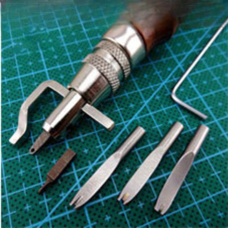 7 In1 Side Pressure Edge Stitching Groover leather Craft Edge Cutting Device Sideline Multifunctional Tool Groover