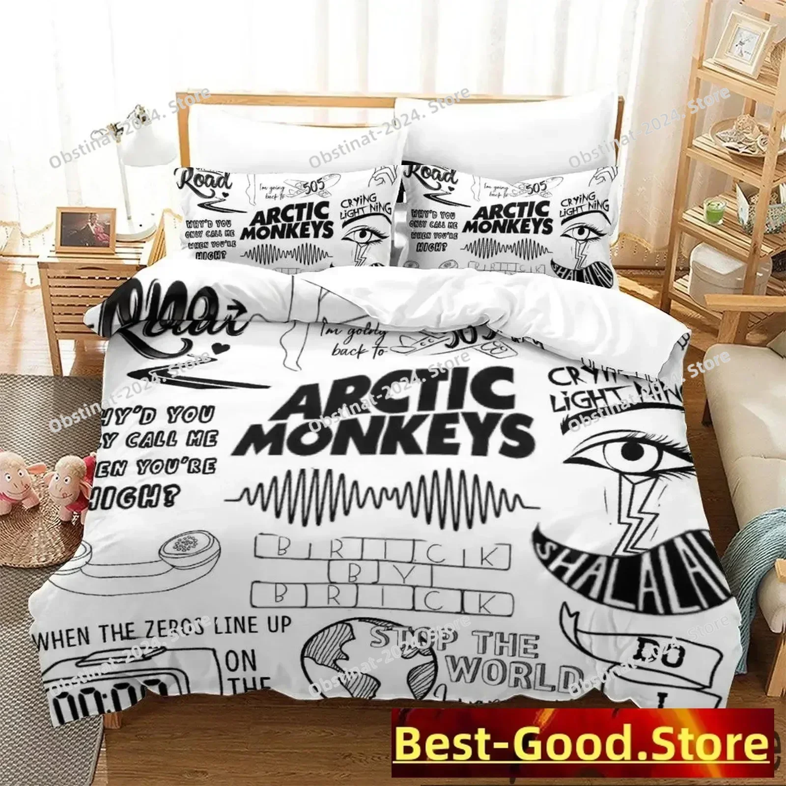 ثلاثية الأبعاد قرود القطب الشمالي طقم سرير طباعة طقم سرير مع المخدة غطاء لحاف السرير لينة واحدة مزدوجة الملكة سوبر الملك الحجم الأولاد الكبار #6