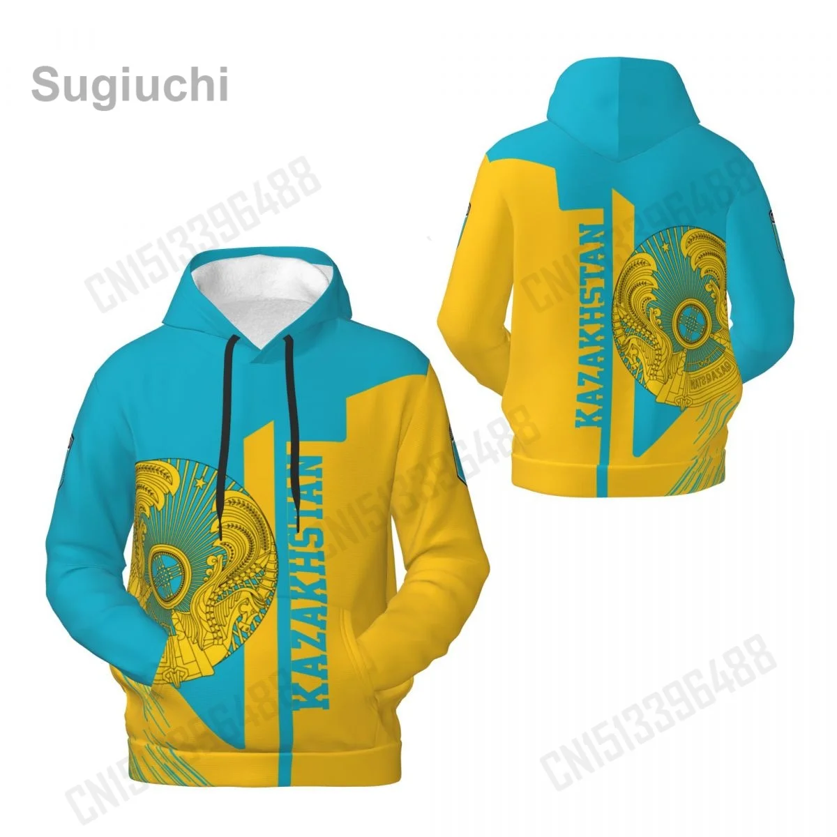 2025 Kazakhstan 3D Fleece Hoodie Polyester Warm With Pocket Super Soft Men Women Sweatshirt Unisex Pullover Hoodies