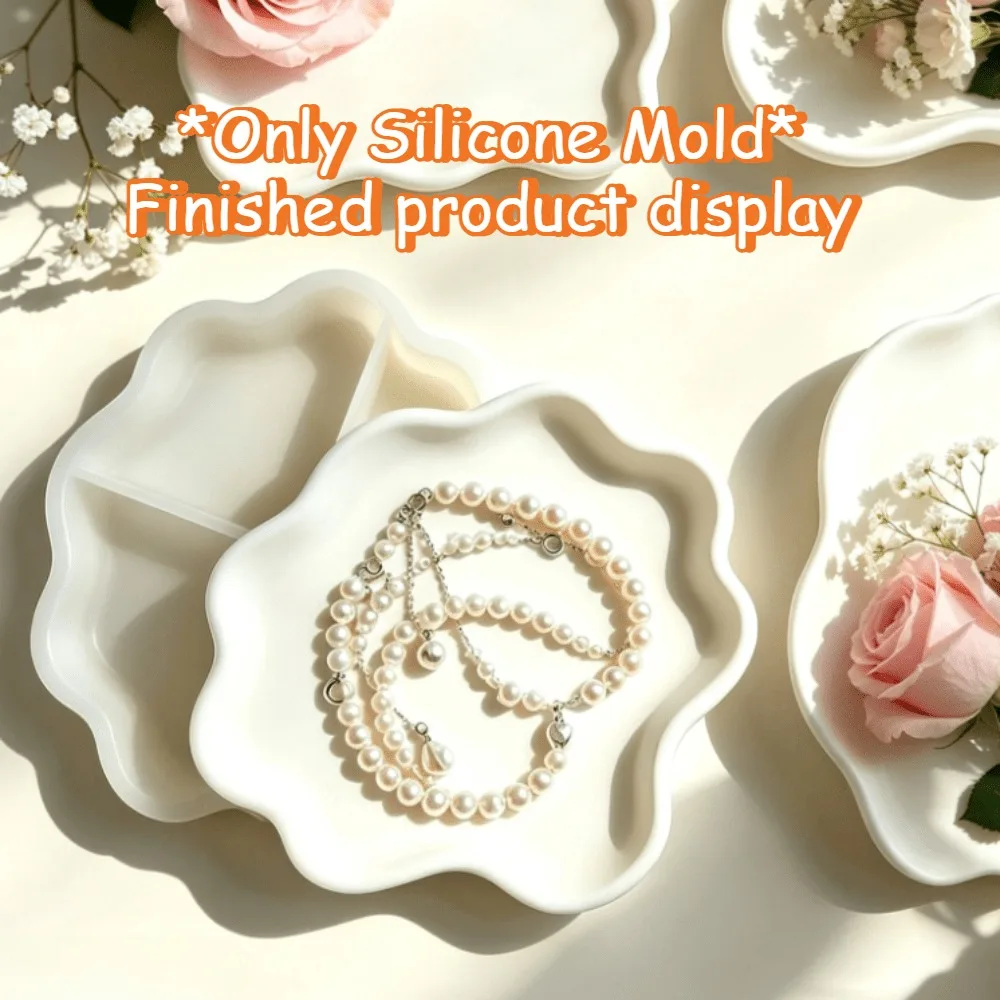 Irregular Storage Tray Silicone Mold DIY Epoxy Resin Plaster Mold Desktop Jewelry Storage Box Handmade Craft Creative Gift view 5