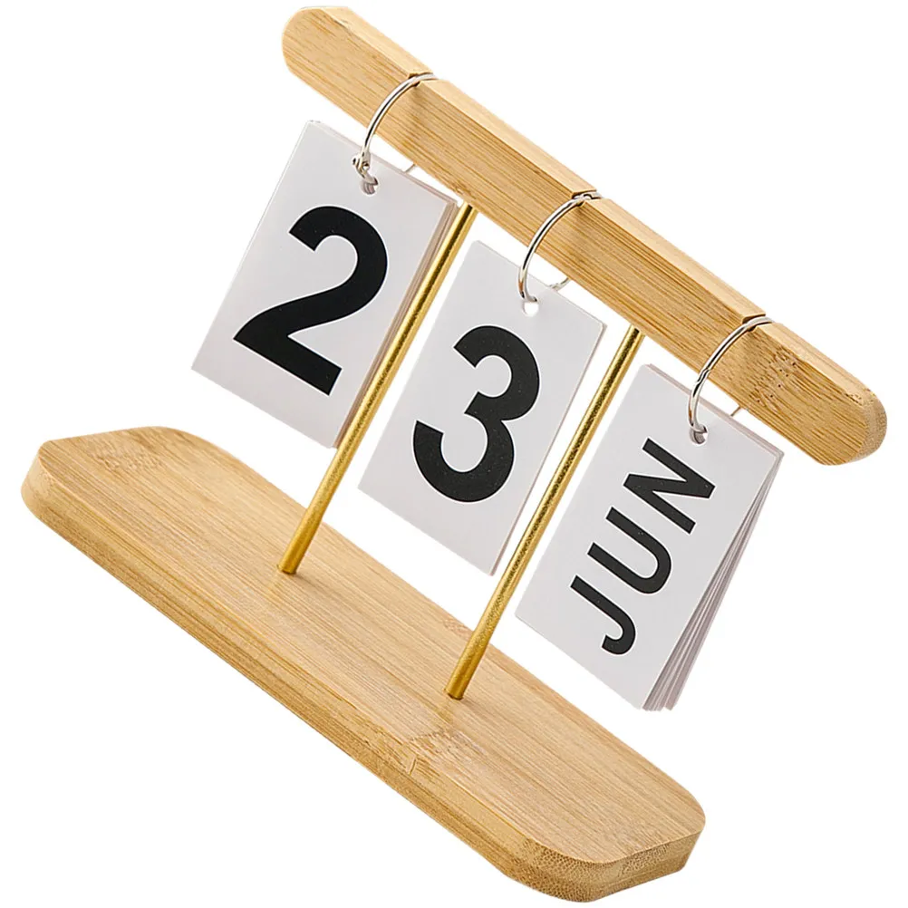 

Настольный деревянный календарь обратного отсчета, современный офисный декор, украшение для стола учителя, вечный памятный календарь