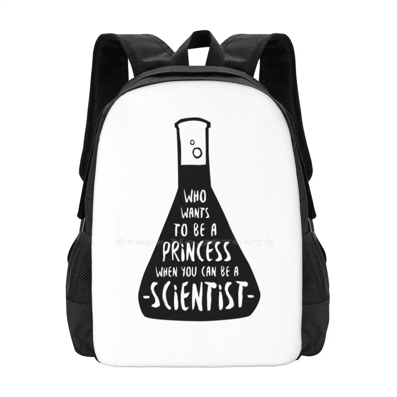 Who Wants To Be A Princess When You Can Be A Scientist Hot Sale Backpack Fashion Bags Go Girl Empowering Women Empowering Girls