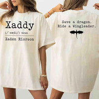 Xaddy Xaden Riorson t Shirt women Fourth Wing graphic t-Shirts Fantasy Bookish Dragon Riders tshirt cotton vintage short sleeve