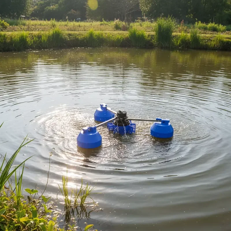 1.5KW 2HP Efficient Inverter Impeller Aerator with Engine for Shrimp Farming and Pond Push Flow Live Water Frequency