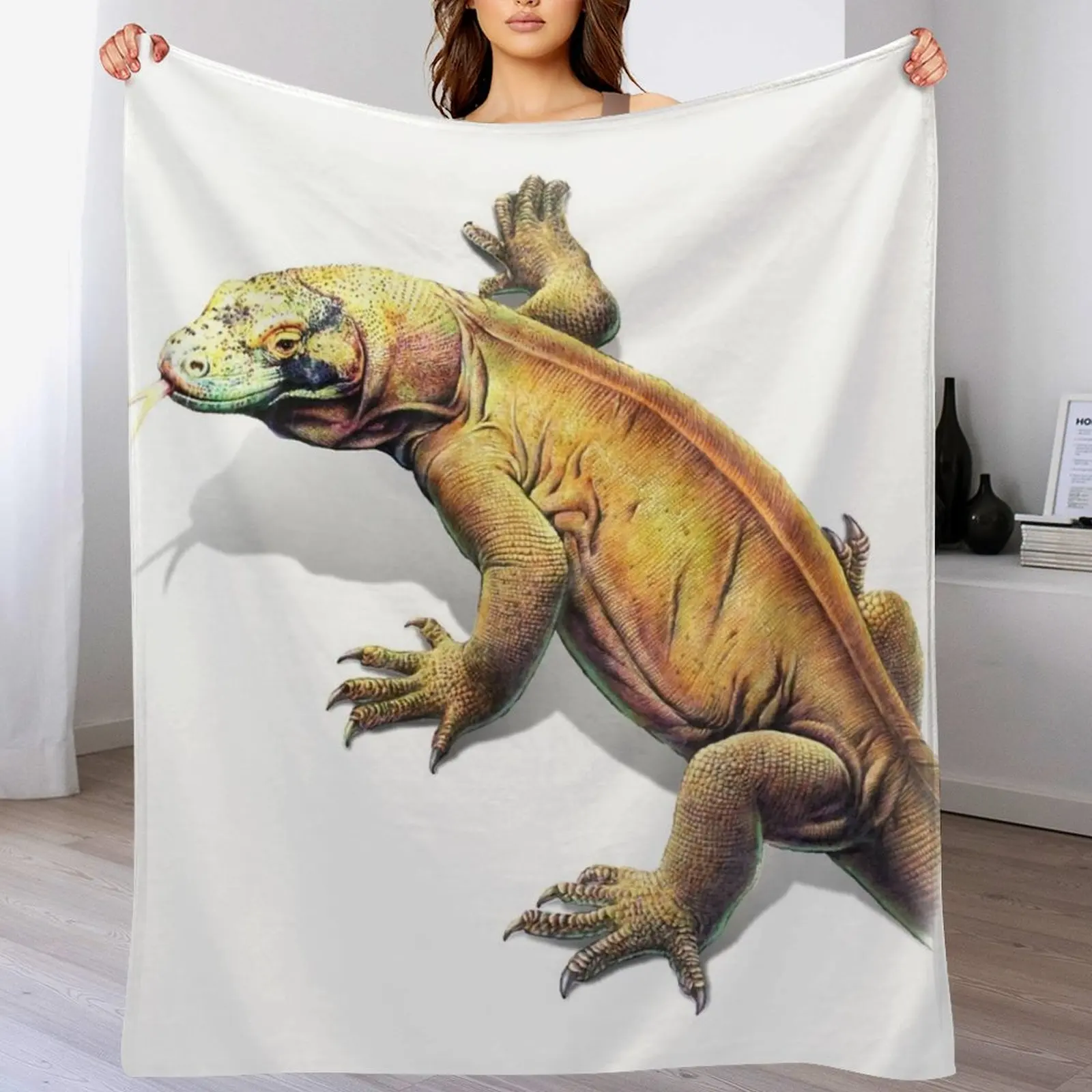 

Komodo Dragon Throw Blanket Decorative Sofa Decorative Beds Decorative Throw Luxury St Blankets