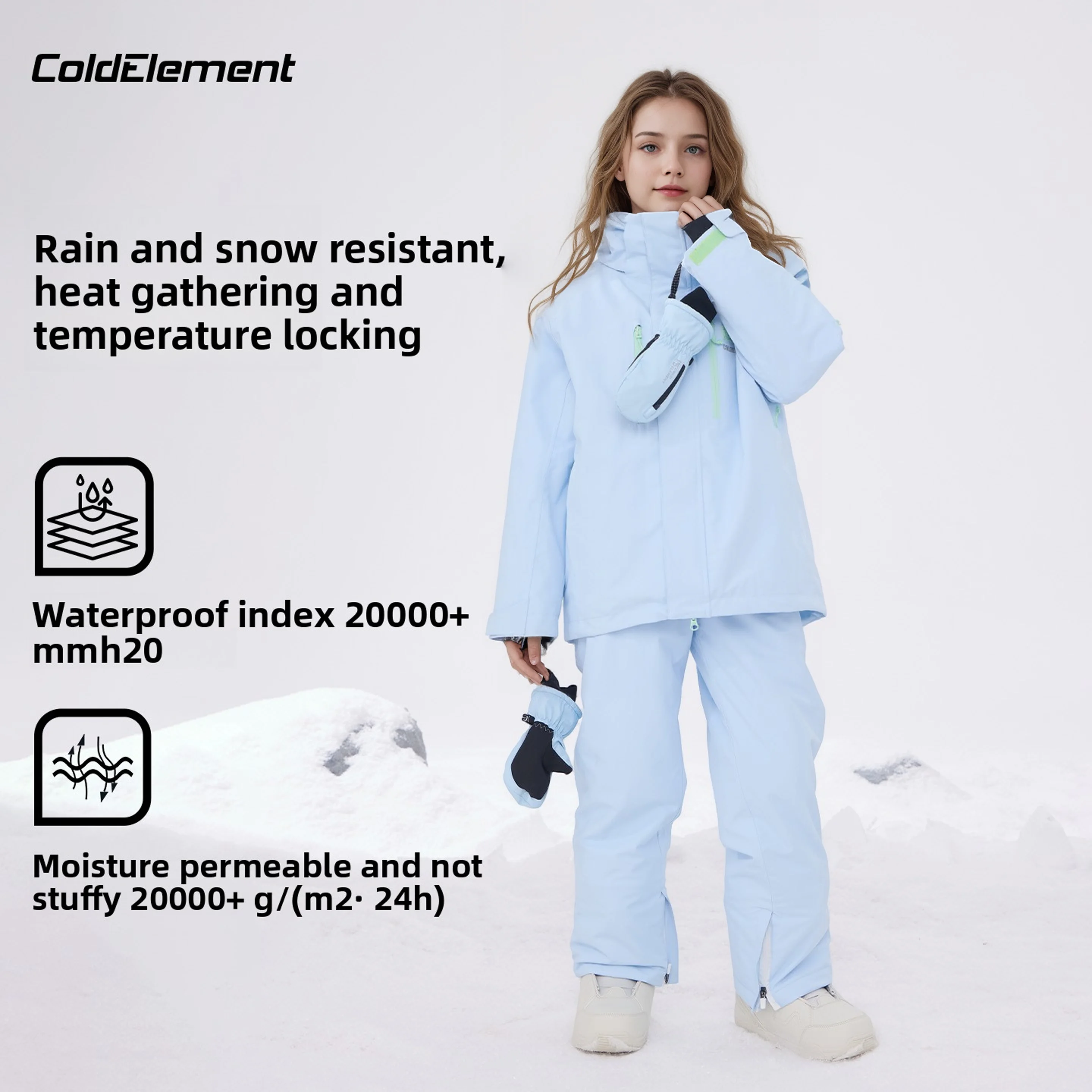 

Coldelement Children's Waterproof Ski Jacket, Professional-Quality Ski Wear With Taped Seams For Ultimate Comfort And Warmth
