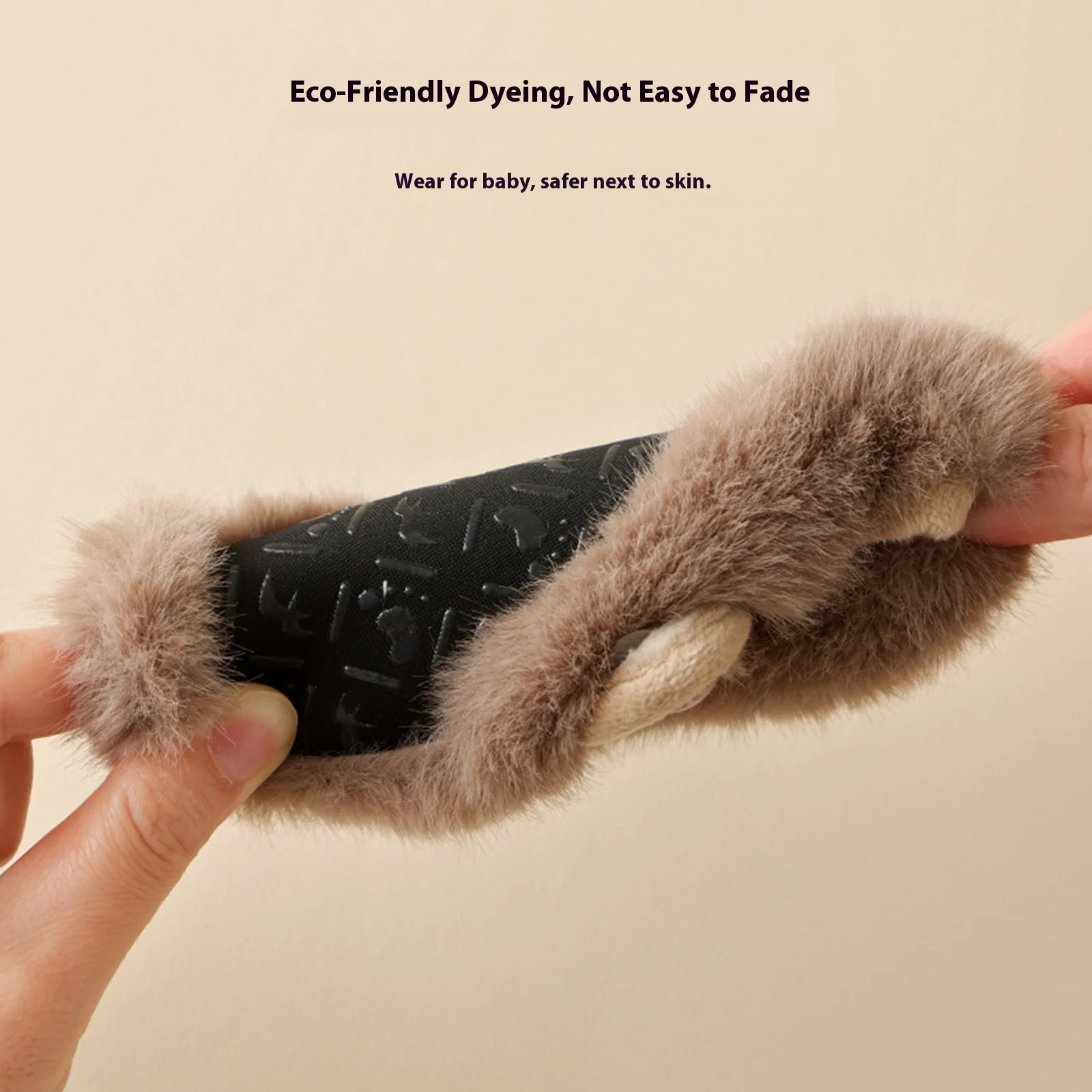 Infant Baby Boy Girl First Walking Shoes Furry Non-slip Soft Sole Warm Shoes for Winter Fall