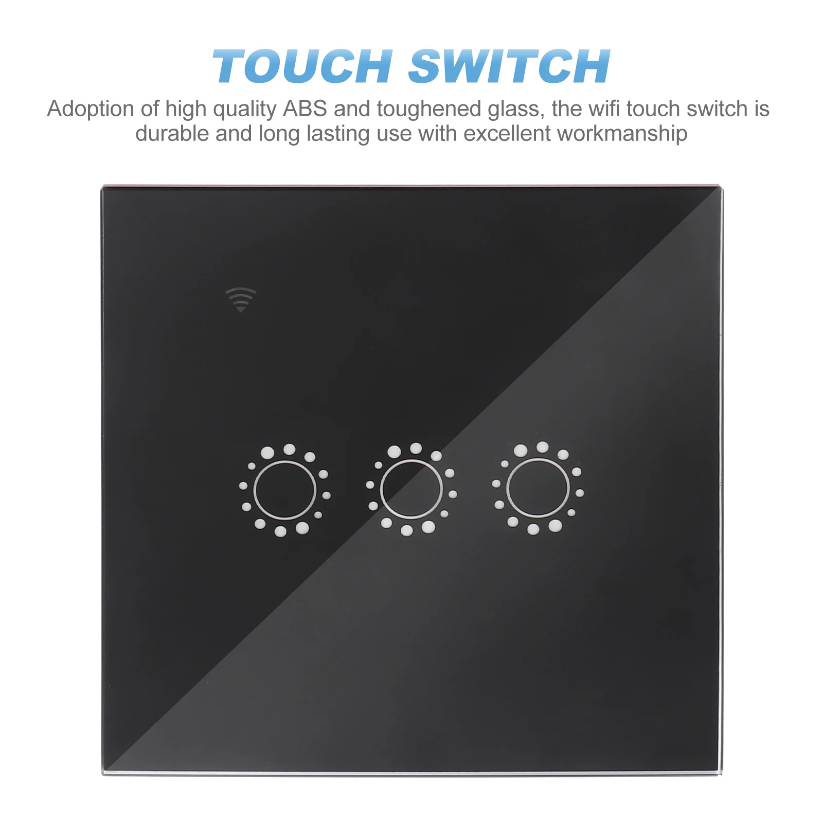 

Intelligent Wifi Touch Light Control Home Wall Wireless Voice ABS Glass Schedule Timer Remote On Off Lamps Electrical