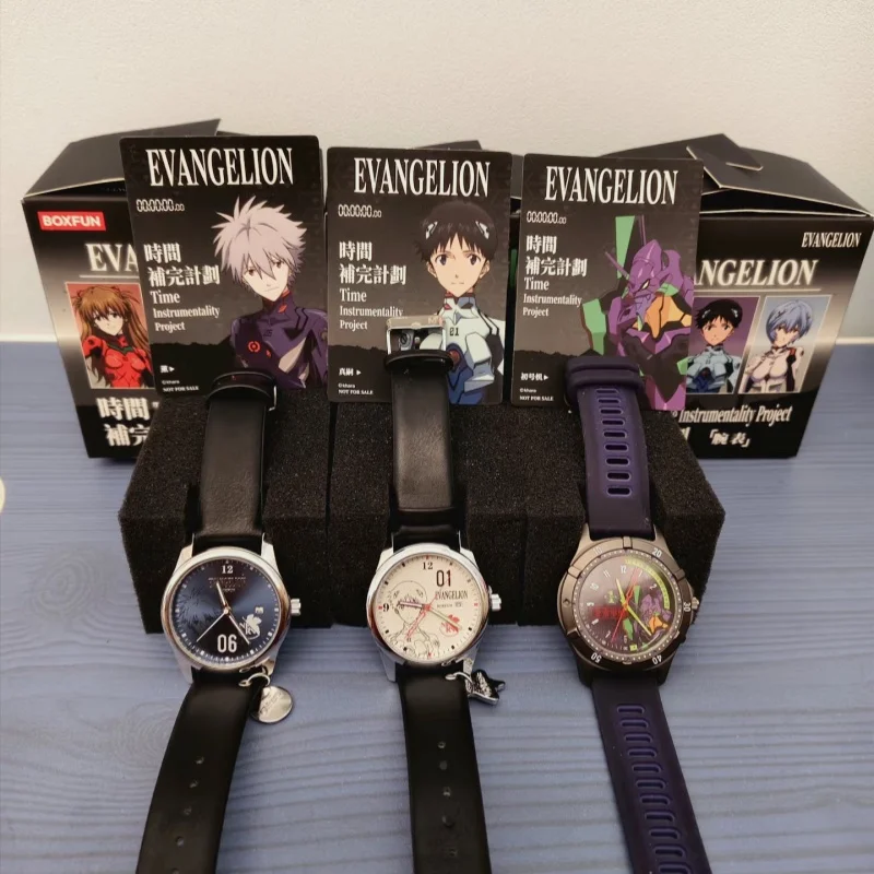 Orologio Evangelion EVA Blind Box, Merchandise Anime a Tema Personaggi, Shinji Rei Asuka EVA-01 02, Collezione Ufficiale Autentica