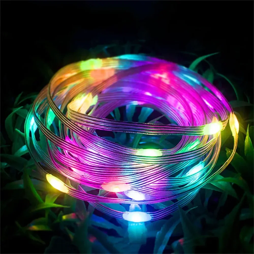 Intelligent Christmas Tree Sprite String Light 40M RGB IC Bluetooth DIY LED Waterproof String Light USB Christmas Light