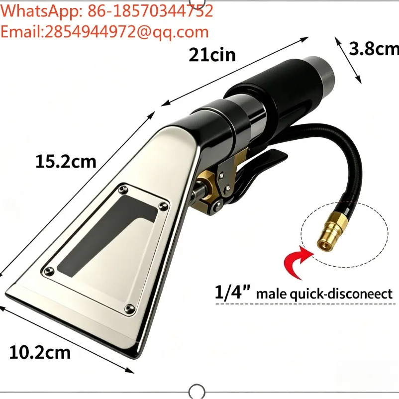 High‑Temperature Steam Spray‑Extraction Cleaning Wand Upholstery Carpet Vacuum Squeegee Accessory