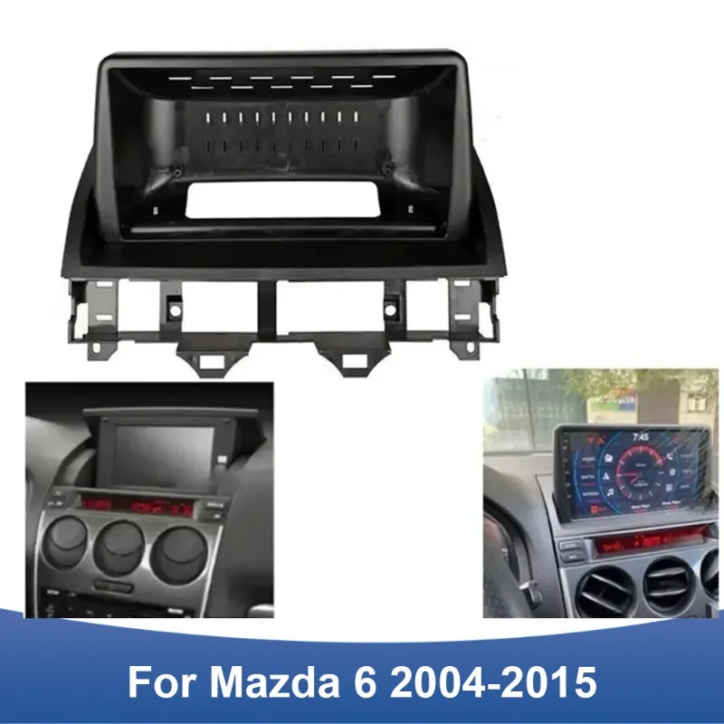 

9-дюймовая автомобильная панель для радиоприемника для MAZDA 6 Atenza 2004-2015, рамка для аудиоустановки, комплект панели для приборной панели