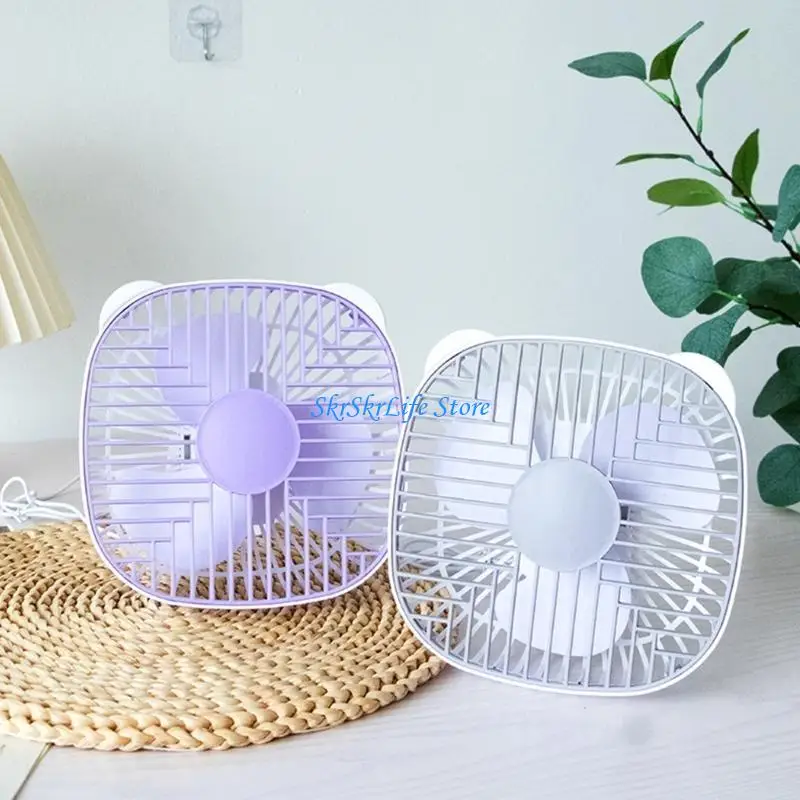 E65E 1 velocidad 7 pulgadas 5V ventilador ventilador techo mini ventiladores escritorio USB para acampar