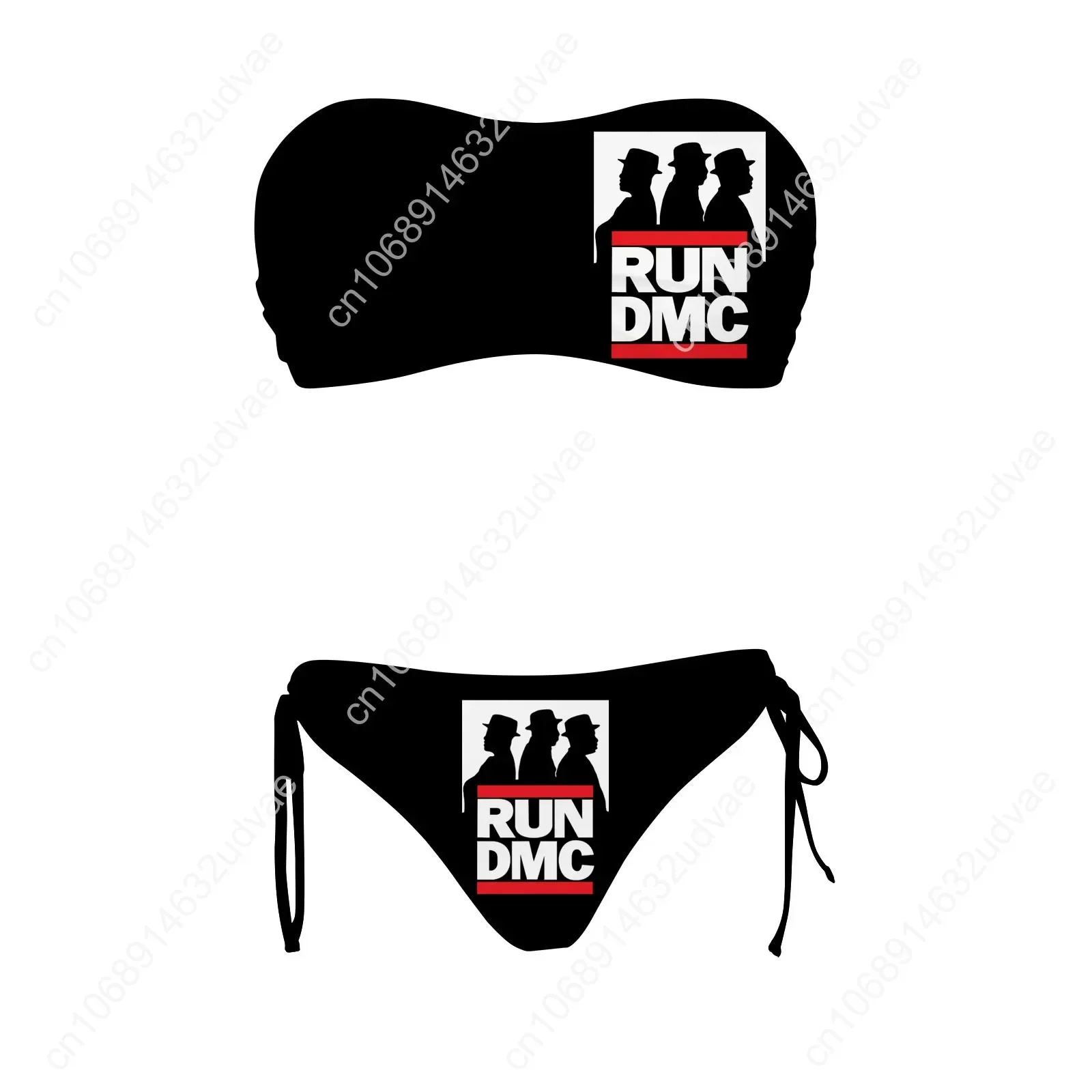 Run DMC Swimsuit Womens Drawstring Two Piece Set Bathing Suits Personalized Swimwear Pool Party Bikini Customize Beachwear
