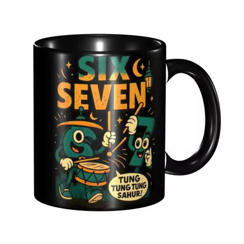 67 Six Seven 6-7 Funny Italian Brainrot Mugs Funny Tea Cup Gifts For Women Men