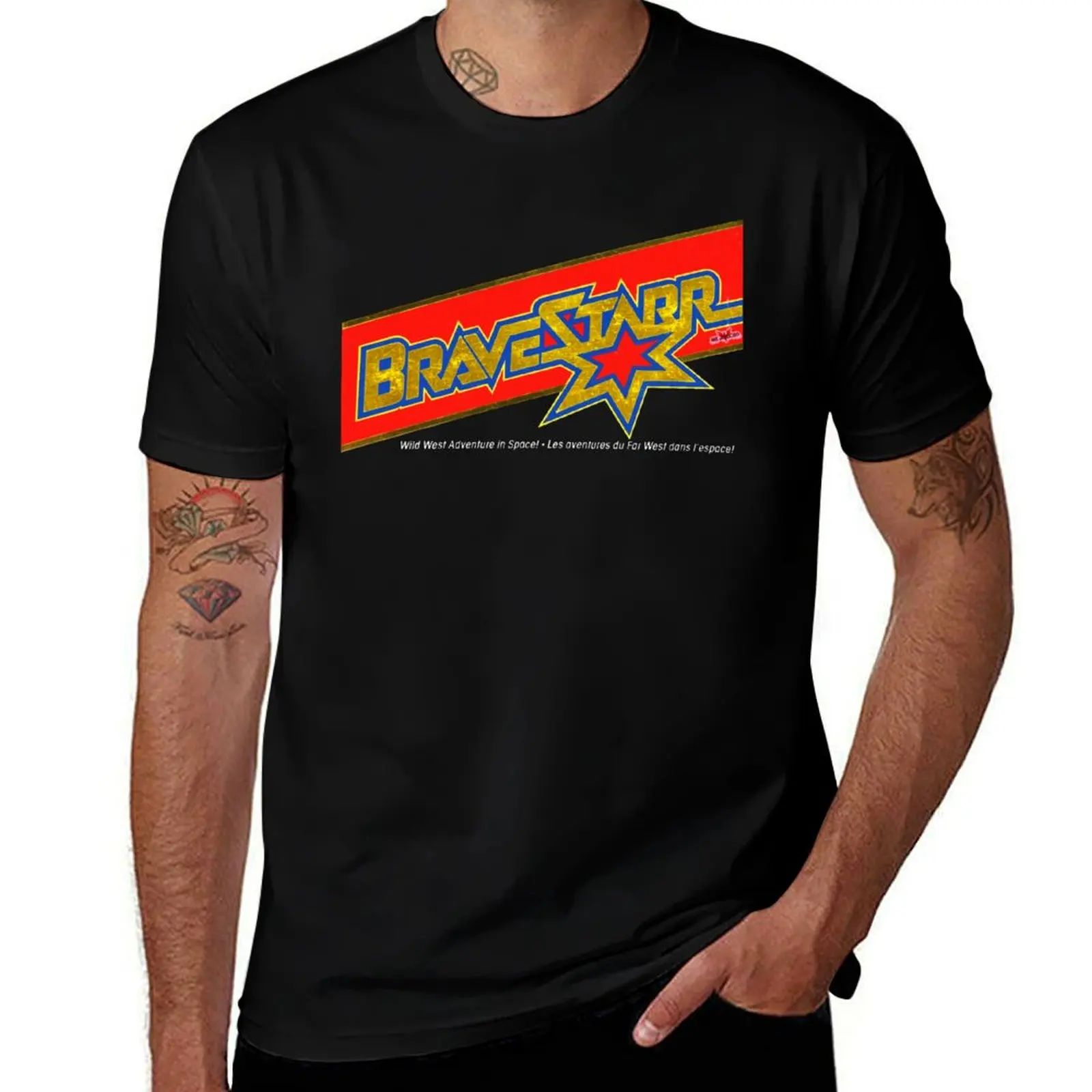 

Bravestarr Retro Cartoon T-Shirt cotton t shirt man anime t shirts oversize man t shirt cotton T-shirt