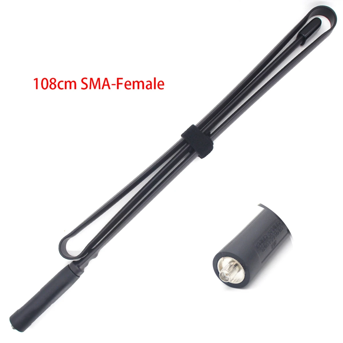 108cm Foldable Antenna SMA Female Dual Band VHF UHF 144/430Mhz for Baofeng UV-5R UV-82 UV5R