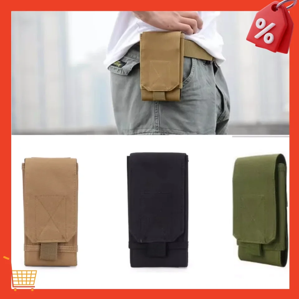 Outdoor Phone Holder Bag Sport Waist Belt Case Waterproof Nylon EDC Sport Hunting Bags in Backpack