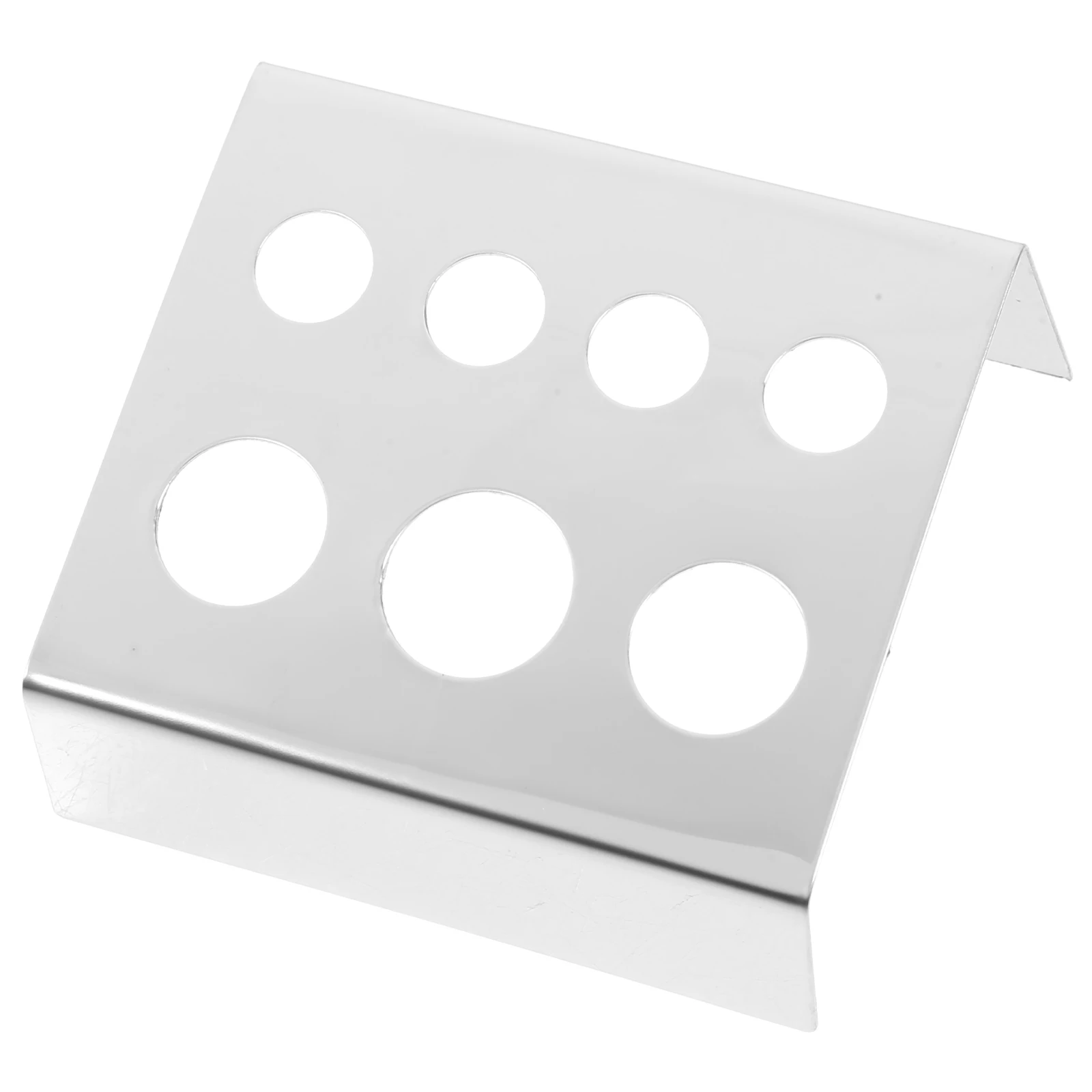 

7 Grids Stainless Steel Pigment Cup Holder Rack for Ink Caps Multi-Hole Stand Durable Tattoo Organizer Beauty Salon