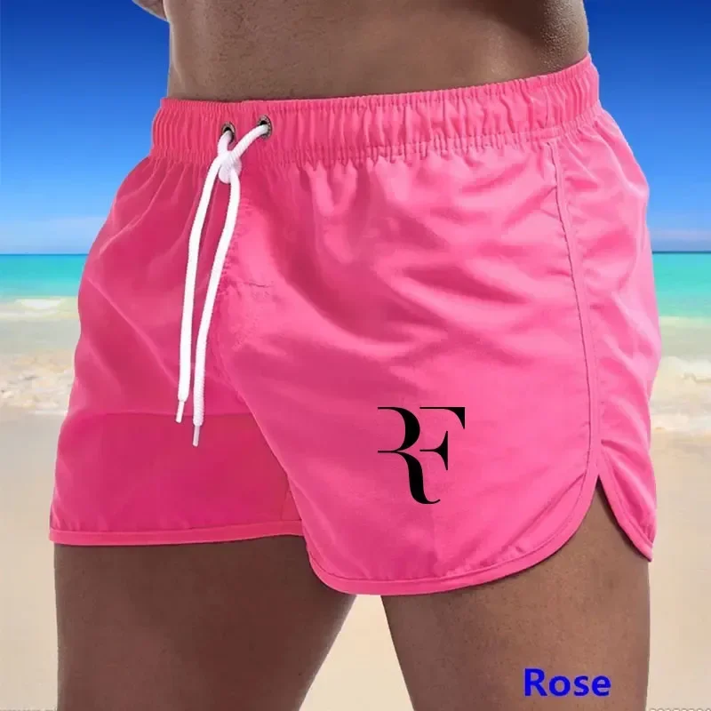 Summer Shorts For Men Summer Men\'s Pattern Printed Swimwear Shorts Sexy Swim Trunks Men Swimsuit Low Waist Breathable Beach Wear