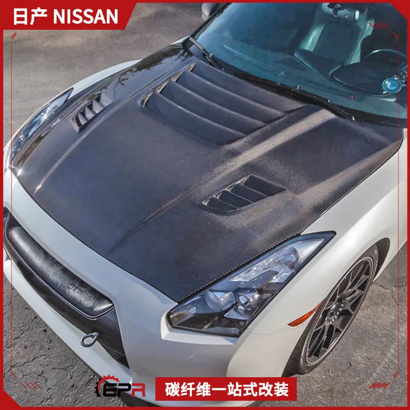 

Suitable for Nissan Ares GTR Modification Revo Carbon Fiber Cover R35 Headcover Engine Hood