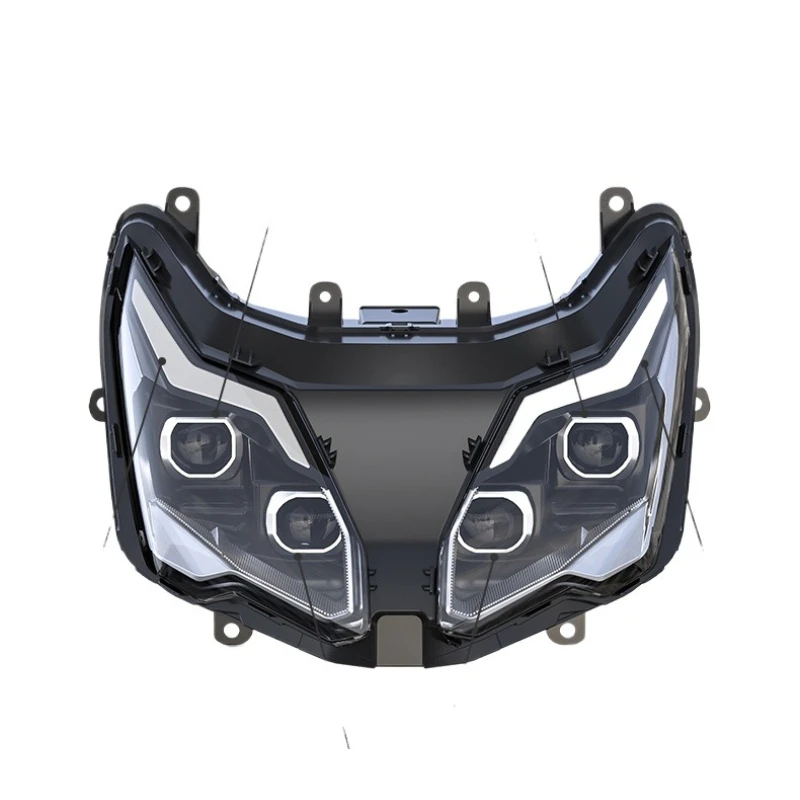 

Motorcycle headlight assembly, safety fog light modification far and near integration