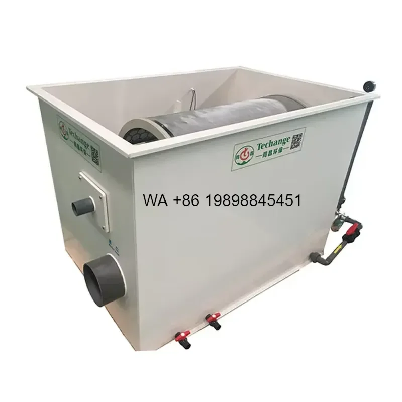 Wmwmnu Rotary Drum Filter System Vacuum Powered for Industrial Aquarium Bio Fish Farm Water Treatment