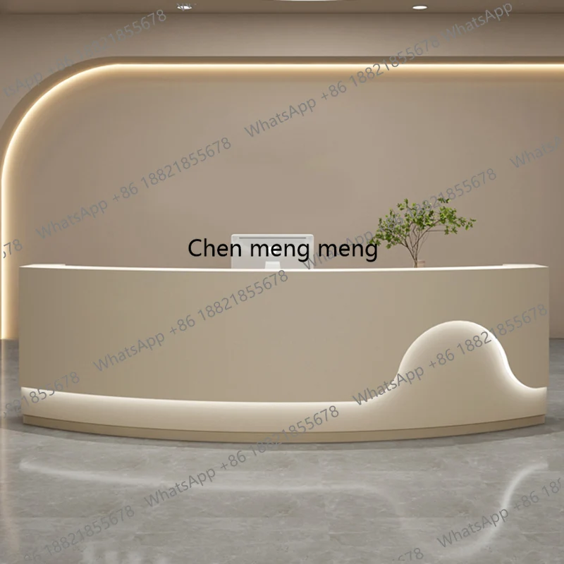 

Z10Simple Modern Reception Desks Long Design Beauty Company Reception Desks European Executive Comptoire