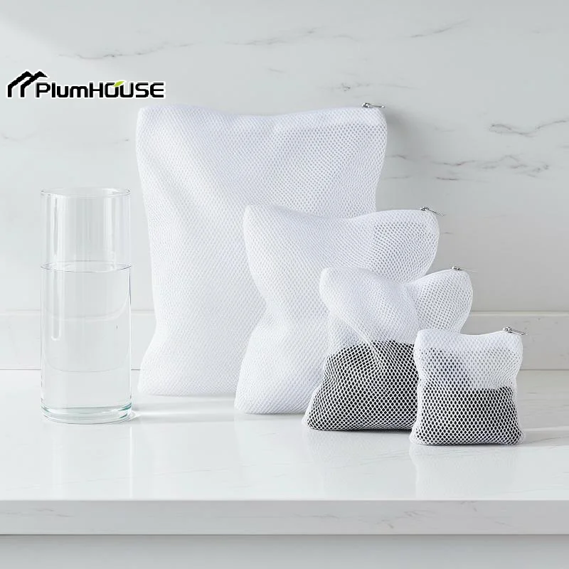 Aquarium Filter Net Bags Reusable Fine Filter Media Bags With Zipper For Aquarium Filtration Bio Ball Carbon Isolation Storage