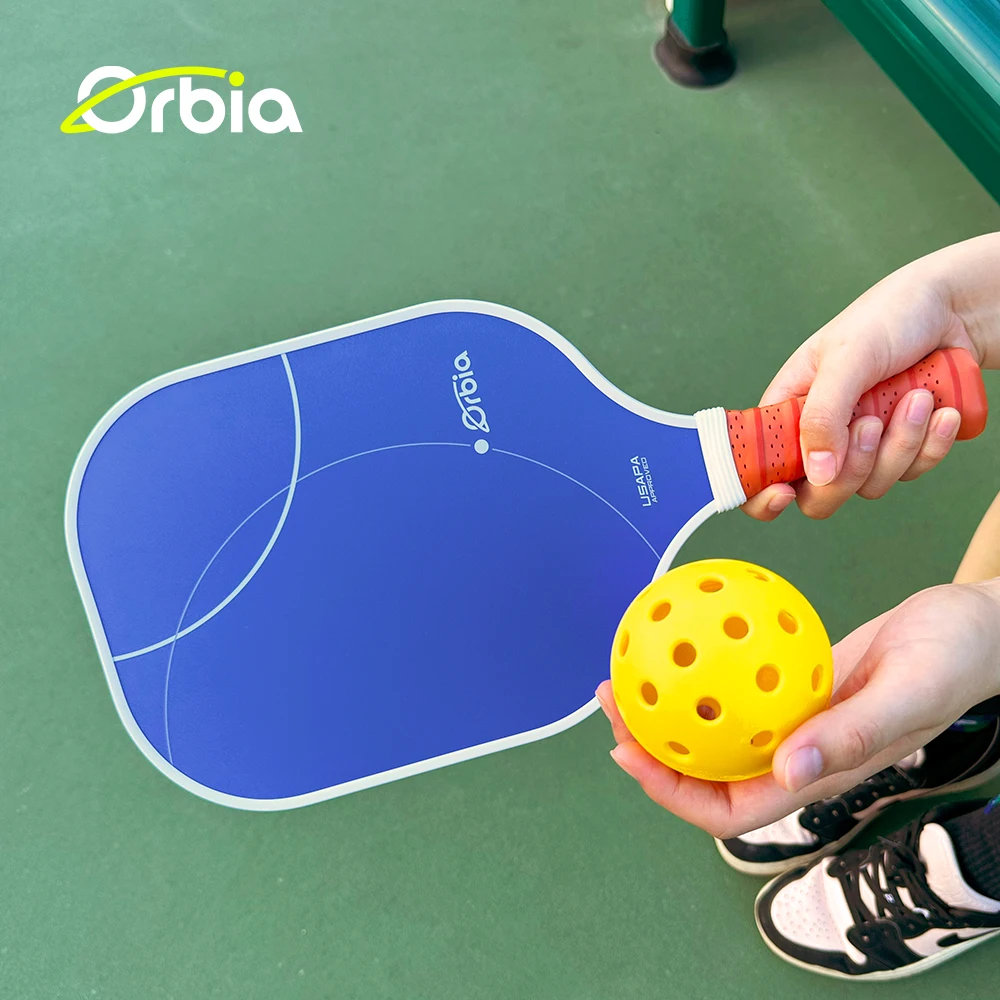 Orbia Sports Pickleball Paddles Set 2 Paddles 4 Pickleballs and Carry Net Bag USAPA Approved Glass Fiber Paddles