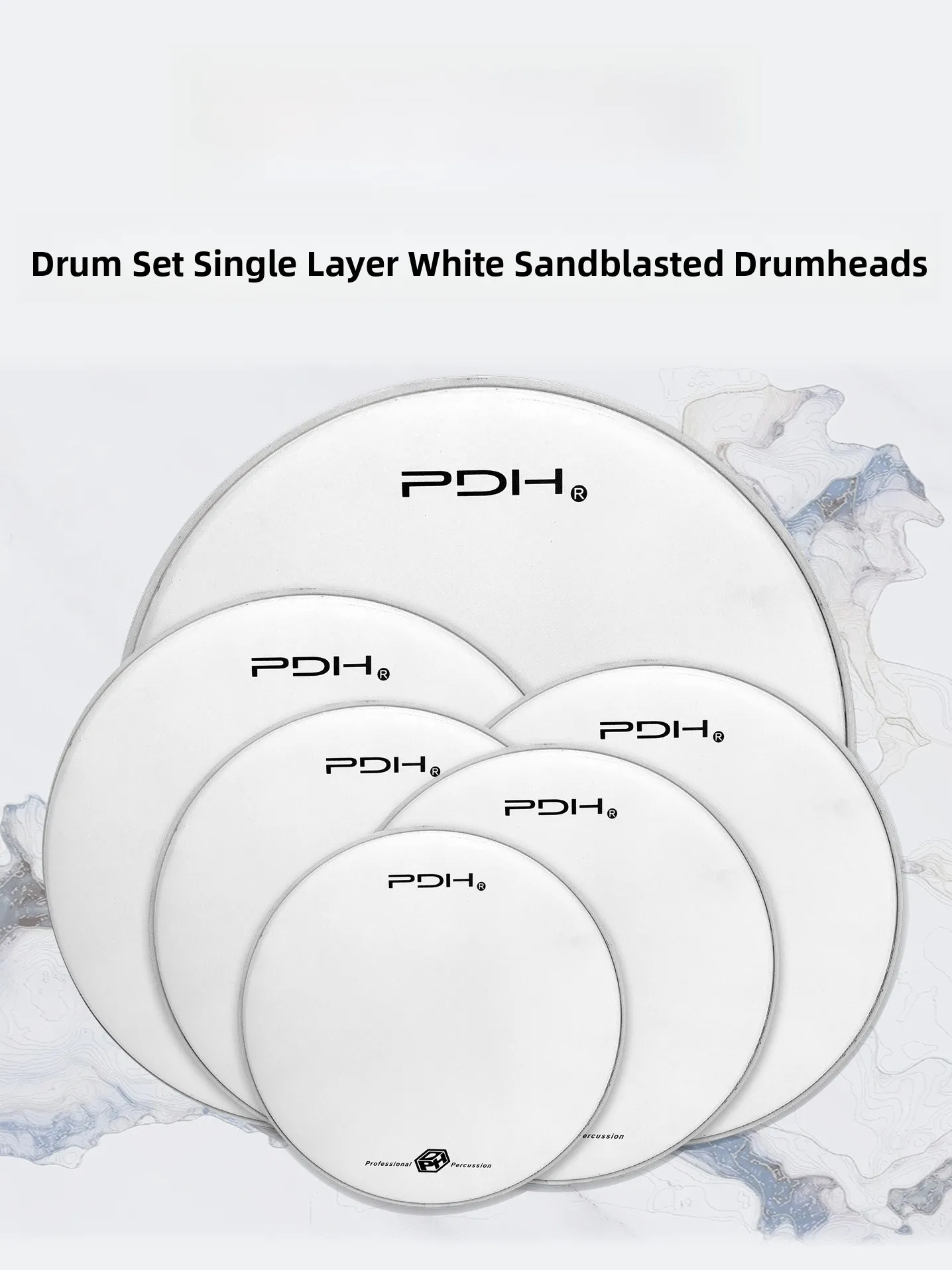 pdh二重層透明オイルフィルムドラムヘッドセットドラムスキン弾力性耐久性音質小型スネアドラムヘッド