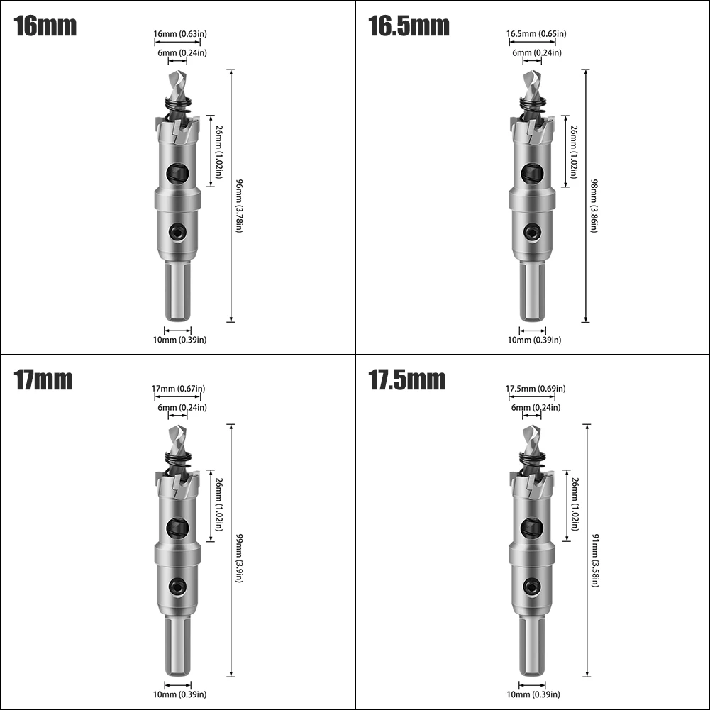 1 Pc 5A Carbide Tip TCT Drill Bit Hole Saw 12-150mm Drill Bit Set Hole Saw Cutter For Stainless Steel Metal Alloy Drilling