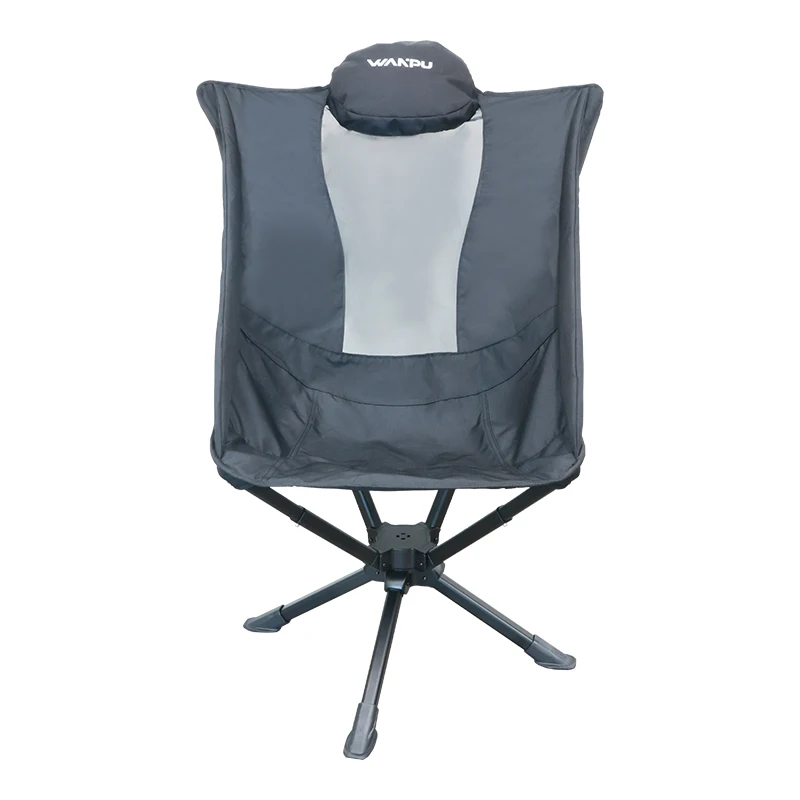 

360° Spin Folding Chair Aluminum Alloy Camping Chair with Pillow
