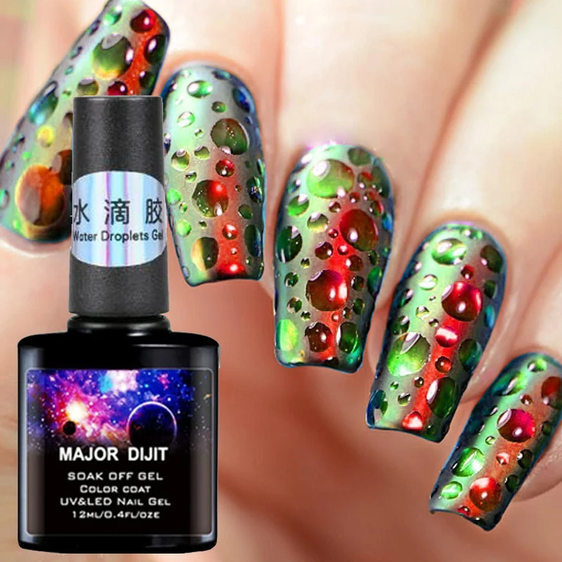 1 flasche Wasser Tröpfchen Gel Nagellack Lack Maniküre Dekor Gel Wisch Blase Nagel Gel Top Mantel Nail art Zubehör