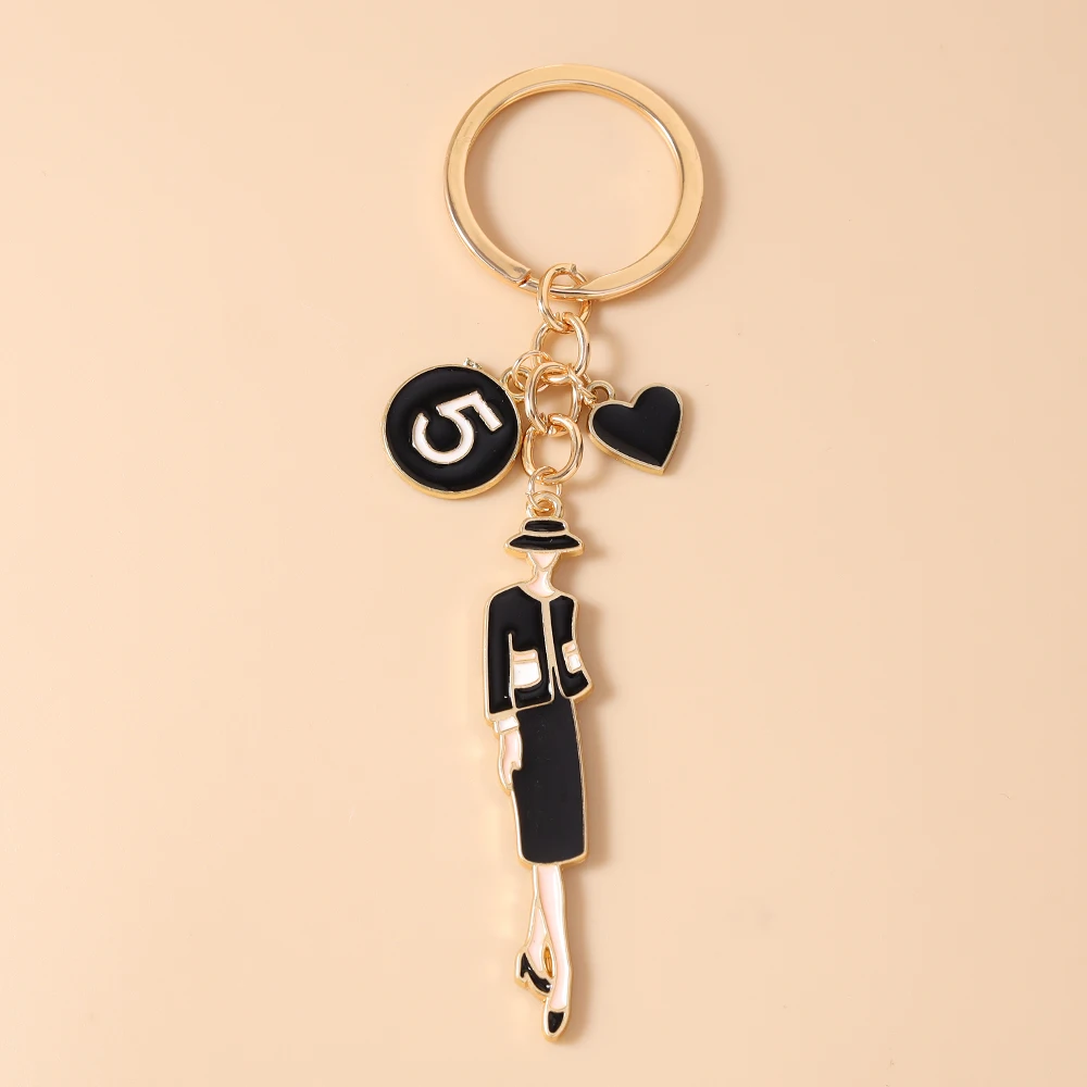 Aihua Modischer Eleganter Damen-Schlüsselanhänger, Emaille-Hut-Taschen-Schlüsselring für Mädchen, Tolles Geschenk, Rucksack-Taschenanhänger, Handgefertigter Schmuck – Detail 18