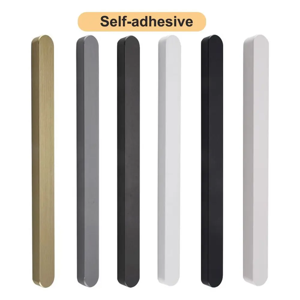 Self-adhesive Stick On Sliding Door Handles 7 Inch Punch-free Cabinet Handles Multifunctional Aluminium Alloy Drawer Pulls