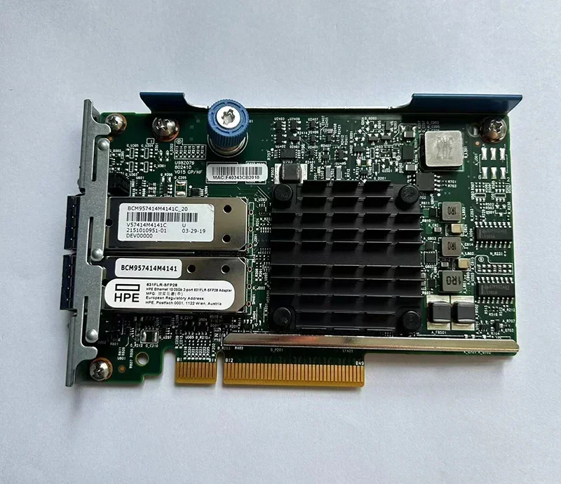 10 Gigabit HPE 631FLR-SFP28 10/25GB dual port BCM57414 817709-B21 Ethernet