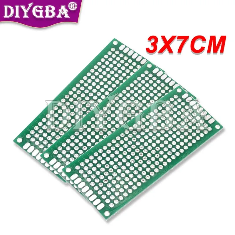 PUMUDDSY 3x7cm Double Side Prototype PCB Diy Universal Printed Circuit Board New