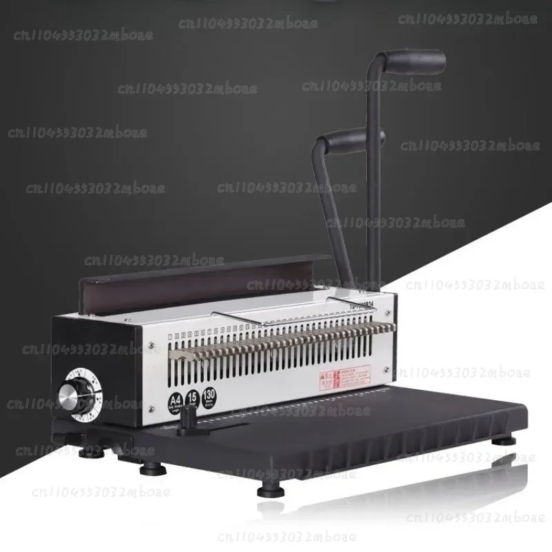 34 Punching Square Hole TD-1500B34 Manual Spiral Wire Binding Machine Metal 4*4mm Photo Album A4 Paper Binder Puncher Machine