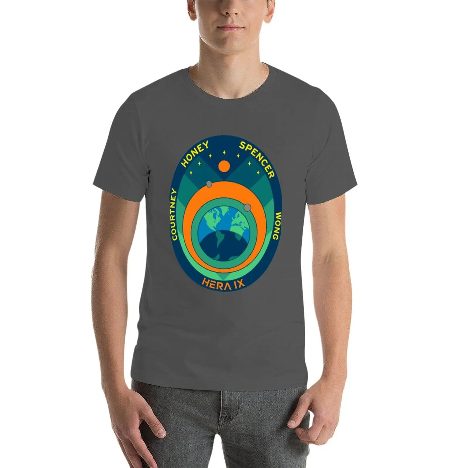 هيرا التاسع مهمة شعار تي شيرت تي شيرت رجل عادية تي شيرت للرجل تي شيرت للرجل القطن لينة تي شيرت