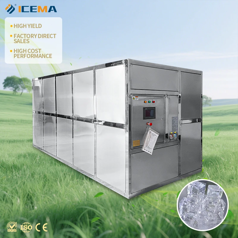 Factory 5T Automatic Cube Ice Making Machine/ Industrial Ice Maker For Selling Ice Cool Drinks