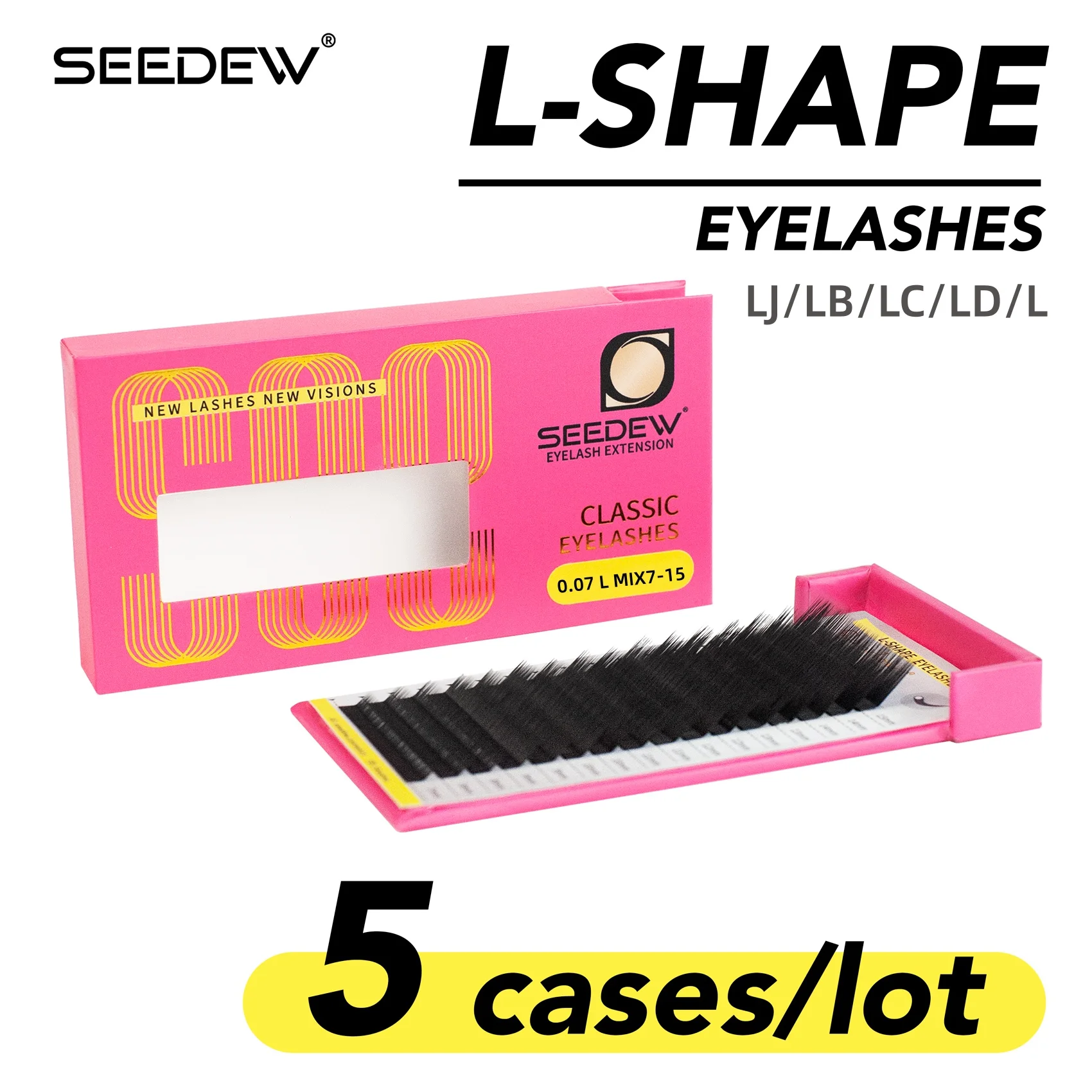 seedew-5-ケース-ロット-lj-lb-lc-ld-l-まつげエクステンション-特別なリフティング効果-フード付きの目や深い目のメイク用の個別まつげエクステンション
