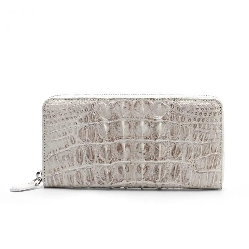

Новые модные женские длинные кошельки из натуральной кожи крокодила, дизайнерские клатчи класса люкс, подарок для девушки, кошелек для денег