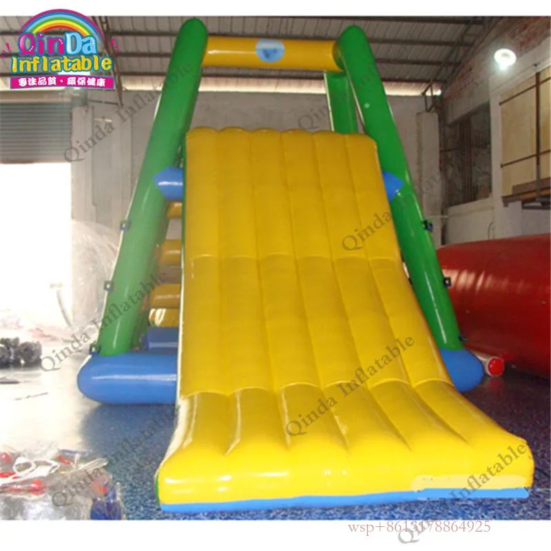 Pool Custom Float Inflatable Water Slide,0.9Mm PVC Water Park Slides