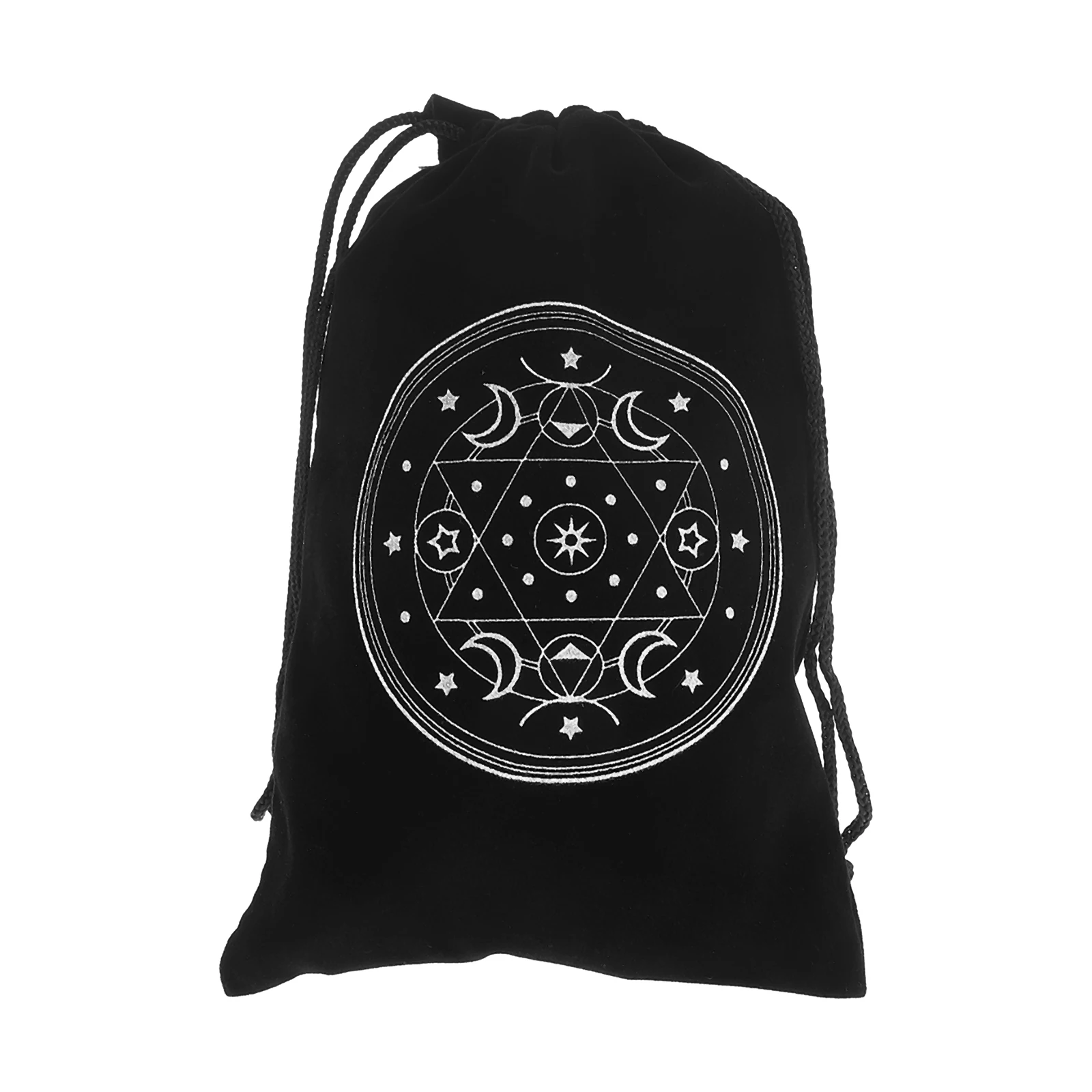 

Tarot Storage Bag Pouch Drawstring Fishing Small Bags Deck with Black Velvet Drawstrings Cute Card Travel
