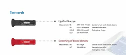 blood screening Metabolic diseases Lipids Glucose Kidney Liver Function Test Card Of Dry Chemistry Analyzer Compass 2000