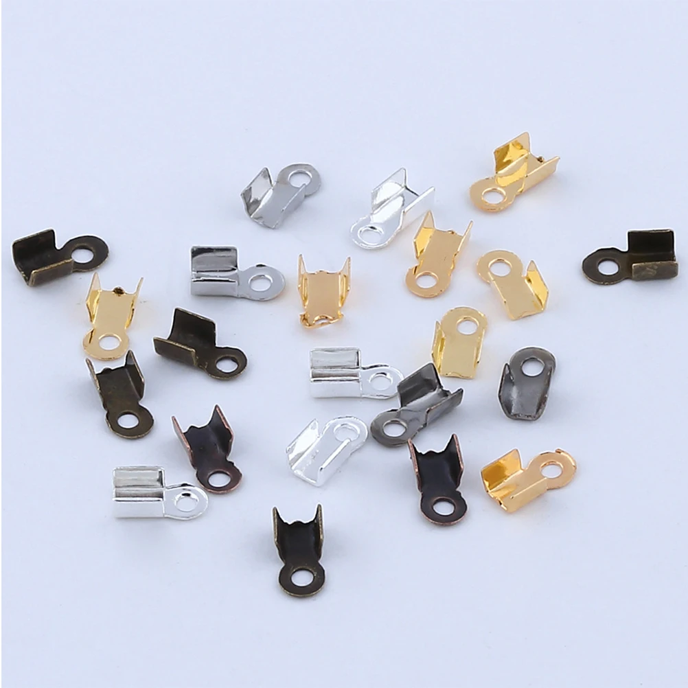 

1380 Pcs Loose Beads for Bracelet Necklace Jewelry Making Spacer Tube Crimp Positioning DIY Accessories Ends Materials