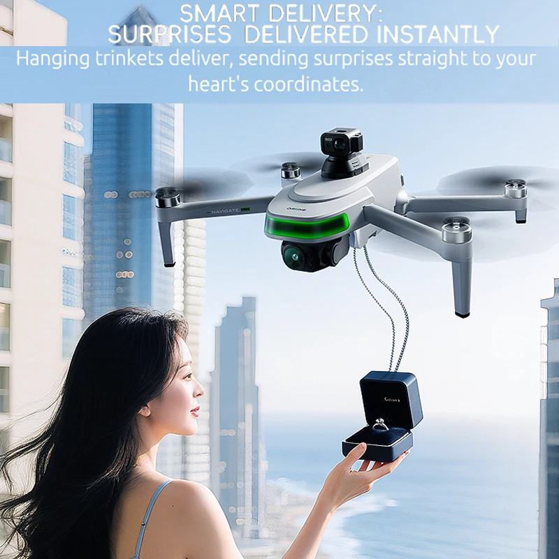 Y3 Uitra Drone 1080P HD Camera WIFI GPS Evitamento Ostacoli Touch Screen FPV Brushless EIS Elettronico RC Quadcopter Giocattolo P31 Drone